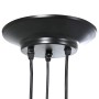 Lámpara colgante con 3 portalámparas E27 metal negro by , Lamps - Ref: Foro24-4103453, Price: 31,42 €, Discount: %