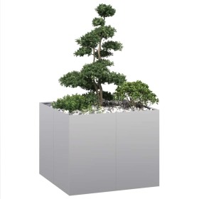 Jardinera 100x100x80 cm de acero galvanizado von , Töpfe und Pflanzgefäße - Ref: Foro24-860827, Preis: 113,38 €, Rabatt: %