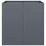 Jardinera acero gris antracita 80x80x80 cm von , Töpfe und Pflanzgefäße - Ref: Foro24-860782, Preis: 152,62 €, Rabatt: %