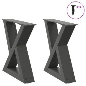Patas de mesa centro 2 unidades acero antracita 30x(30-31,3) cm von , Tischbeine - Ref: Foro24-4012678, Preis: 60,57 €, Rabat...
