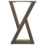 Patas para mesa de centro 2 uds natural acero 38x(42-43,3) cm by , Table legs - Ref: Foro24-4012703, Price: 71,44 €, Discount: %