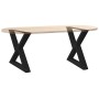 Patas para mesa de centro 2 uds acero negro 60x(42-43,3) cm von , Tischbeine - Ref: Foro24-4012708, Preis: 84,65 €, Rabatt: %