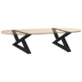 Patas para mesa de centro 2 unidades acero negro 70x(30-31,3)cm by , Table legs - Ref: Foro24-4012692, Price: 80,25 €, Discou...