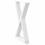 Patas de mesa de comedor 2 uds acero blanco 50x(72-73,3) cm de , Patas para mesas - Ref: Foro24-4012717, Precio: 108,19 €, De...