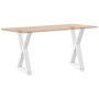 Patas de mesa de comedor 2 uds acero blanco 50x(72-73,3) cm de , Patas para mesas - Ref: Foro24-4012717, Precio: 108,19 €, De...