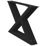 Patas para mesa de centro 2 unidades acero negro 50x(30-31,3)cm by , Table legs - Ref: Foro24-4012684, Price: 76,35 €, Discou...