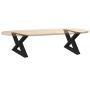 Patas para mesa de centro 2 unidades acero negro 50x(30-31,3)cm by , Table legs - Ref: Foro24-4012684, Price: 76,35 €, Discou...
