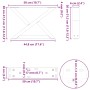 Patas para mesa de centro 2 unidades acero negro 50x(30-31,3)cm by , Table legs - Ref: Foro24-4012684, Price: 76,35 €, Discou...