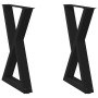 Patas para mesa de comedor 2 uds acero negro 60x(72-73,3) cm von , Tischbeine - Ref: Foro24-4012720, Preis: 86,56 €, Rabatt: %