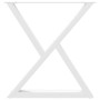 Patas para mesa de comedor 2 uds blanco acero 80x(72-73,3) cm by , Table legs - Ref: Foro24-4012729, Price: 122,73 €, Discoun...