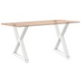 Patas para mesa de comedor 2 uds blanco acero 80x(72-73,3) cm by , Table legs - Ref: Foro24-4012729, Price: 122,73 €, Discoun...