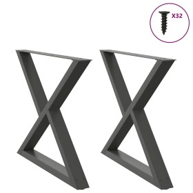 Patas para mesa comedor 2uds antracita 90x(72-73,3) cm von , Tischbeine - Ref: Foro24-4012734, Preis: 138,01 €, Rabatt: %