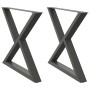 Patas para mesa comedor 2uds antracita 90x(72-73,3) cm de , Patas para mesas - Ref: Foro24-4012734, Precio: 132,28 €, Descuen...