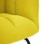 Sillón mecedora con taburete tela amarilla claro by , Rocking chairs - Ref: Foro24-4016809, Price: 143,05 €, Discount: %