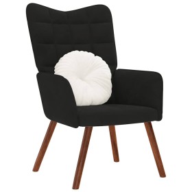 Sillón de relax de terciopelo negro by , Armchairs - Ref: Foro24-4016816, Price: 94,97 €, Discount: %