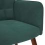 Sillón de relax con reposapiés terciopelo verde oscuro by , Armchairs - Ref: Foro24-4016823, Price: 123,17 €, Discount: %