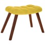 Sillón de relax con taburete terciopelo amarillo by , Armchairs - Ref: Foro24-4016828, Price: 113,24 €, Discount: %