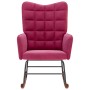 Silla mecedora de terciopelo rojo vino tinto von , Schaukelstühle - Ref: Foro24-4016837, Preis: 114,60 €, Rabatt: %