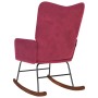 Silla mecedora de terciopelo rojo vino tinto von , Schaukelstühle - Ref: Foro24-4016837, Preis: 114,60 €, Rabatt: %