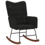 Mecedora con taburete de terciopelo negro von , Schaukelstühle - Ref: Foro24-4016849, Preis: 129,35 €, Rabatt: %