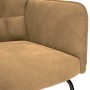 Silla mecedora de terciopelo marrón by , Rocking chairs - Ref: Foro24-4016840, Price: 116,21 €, Discount: %