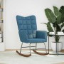 Silla mecedora de terciopelo azul von , Schaukelstühle - Ref: Foro24-4016842, Preis: 107,11 €, Rabatt: %