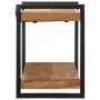 Estante de pared madera maciza de acacia 110x33x45 cm de , Almacenamiento para CD y DVD - Ref: Foro24-4017490, Precio: 112,43...