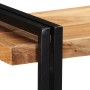 Estante de pared madera maciza de acacia 110x33x45 cm de , Almacenamiento para CD y DVD - Ref: Foro24-4017490, Precio: 112,43...