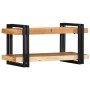 Estante de pared madera maciza de acacia 70x33x35 cm de , Almacenamiento para CD y DVD - Ref: Foro24-4017484, Precio: 85,57 €...