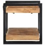 Estante de pared madera maciza de acacia 70x33x35 cm de , Almacenamiento para CD y DVD - Ref: Foro24-4017484, Precio: 85,57 €...