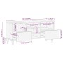 Mueble de TV madera maciza de mango negro 100x33x46 cm von , TV-Möbel - Ref: Foro24-4017810, Preis: 113,84 €, Rabatt: %