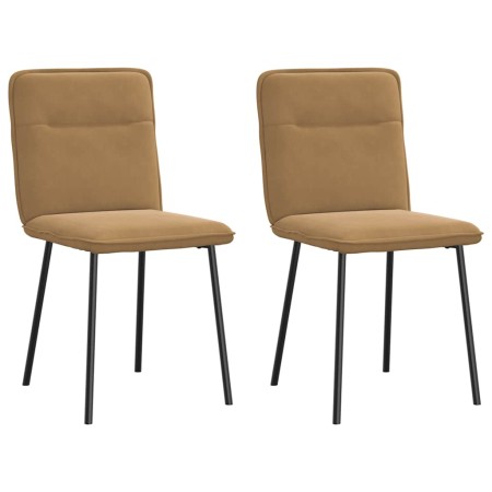 Sillas de comedor 2 unidades terciopelo marrón by , dining chairs - Ref: Foro24-4101217, Price: 87,47 €, Discount: %