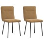 Sillas de comedor 2 unidades terciopelo marrón by , dining chairs - Ref: Foro24-4101217, Price: 87,47 €, Discount: %