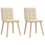 Sillas de comedor 2 unidades tela color crema von , Essstühle - Ref: Foro24-4101075, Preis: 100,58 €, Rabatt: %