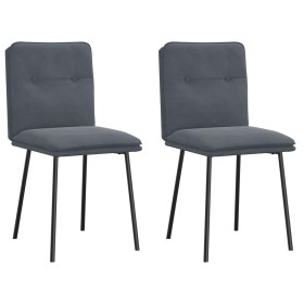 Sillas de comedor 2 unidades terciopelo gris oscuro von , Essstühle - Ref: Foro24-4101310, Preis: 90,15 €, Rabatt: %