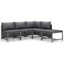 5-piece garden furniture set and gray synthetic rattan cushions by vidaXL, Garden sets - Ref: Foro24-3059754, Price: 266,72 €...