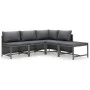 5-teiliges Gartenmöbel-Set und graue synthetische Rattankissen von vidaXL, Gartensets - Ref: Foro24-3059754, Preis: 267,74 €,...