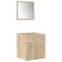 Juego de muebles de baño 5 pzas madera ingeniería roble Sonoma von , Badezimmermöbel - Ref: Foro24-3325020, Preis: 249,49 €, ...