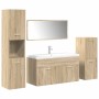 Juego de muebles de baño 5 pzas madera ingeniería roble Sonoma de , Muebles de baño - Ref: Foro24-3325022, Precio: 396,82 €