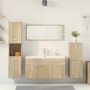 Juego de muebles de baño 5 pzas madera ingeniería roble Sonoma von , Badezimmermöbel - Ref: Foro24-3325022, Preis: 397,86 €, ...