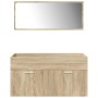Juego de muebles de baño 5 pzas madera ingeniería roble Sonoma von , Badezimmermöbel - Ref: Foro24-3325022, Preis: 397,86 €, ...