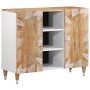 Aparador de madera maciza de mango 90x33,5x75 cm de , Almacenamiento para CD y DVD - Ref: Foro24-4018692, Precio: 116,18 €, D...