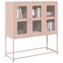 Aparador de acero laminado en frío rosa 100,5x39x107 cm von , Sideboards - Ref: Foro24-853405, Preis: 135,36 €, Rabatt: %