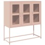 Aparador de acero laminado en frío rosa 100,5x39x107 cm von , Sideboards - Ref: Foro24-853405, Preis: 135,36 €, Rabatt: %