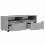 Mueble TV VISNES gris hormigón 100x40x38 cm madera ingeniería von , TV-Möbel - Ref: Foro24-4108294, Preis: 118,60 €, Rabatt: %