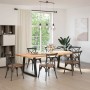 Patas mesa comedor forma V 2uds acero negro 100x(72-73,3) cm von , Tischbeine - Ref: Foro24-4012580, Preis: 91,19 €, Rabatt: %