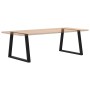 Patas mesa comedor forma V 2uds acero negro 100x(72-73,3) cm von , Tischbeine - Ref: Foro24-4012580, Preis: 91,19 €, Rabatt: %