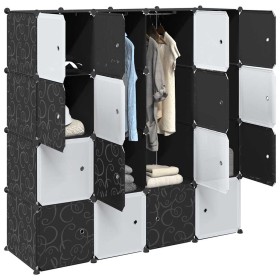 Cubo organizador almacenamiento 16 cubos y varillas colgar PP von , Aufbewahrung von Kleidung und Schränken - Ref: Foro24-401...