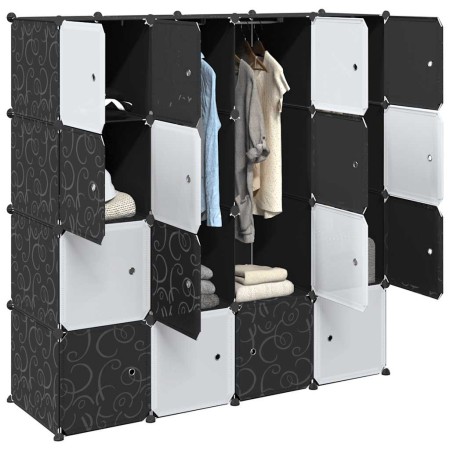 Cubo organizador almacenamiento 16 cubos y varillas colgar PP von , Aufbewahrung von Kleidung und Schränken - Ref: Foro24-401...
