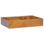 Solid teak wood washbasin 50x35x10 cm by vidaXL, Sinks - Ref: Foro24-326163, Price: 126,72 €, Discount: %